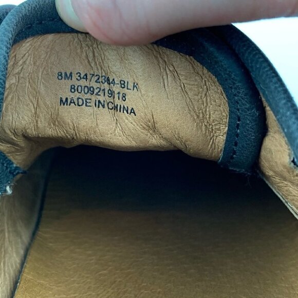 Frye Maya Cvo sneakers  sz 8 black goat leather - Picture 12 of 13